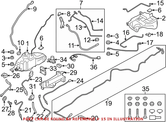 GENUINE OEM DIESEL Exhaust Fluid DEF Tank Vent Line For BMW 16197331695 73 90 PicClick