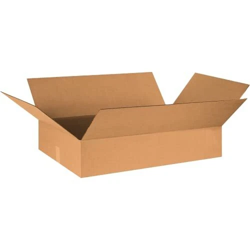 30x20x6 Flat Corrugated Boxes, Flat, 30L x 20W x 6H, Pack of 15 | Shipping,
