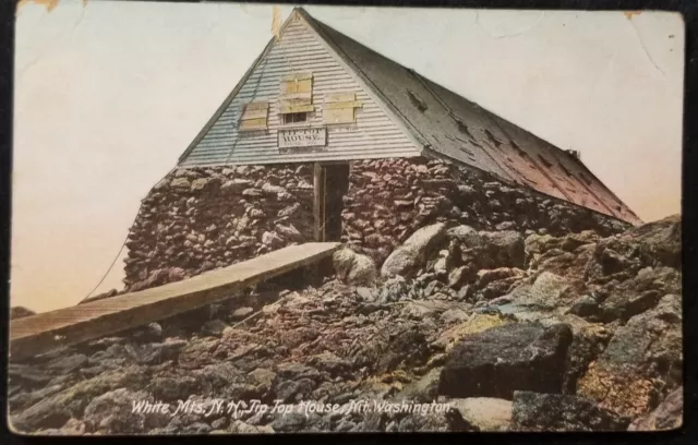 Tip Top House White Mts New Hampshire NH Mt. Washington c1900s Vintage  Postcard