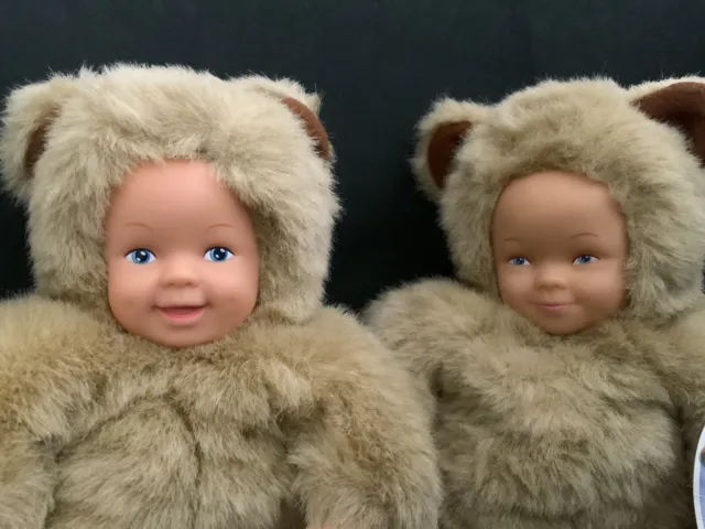 Anne Geddes Baby Bears Dolls X2