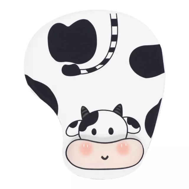Cow Style Black White Wrist Rest Support Mouse Mice Pad for Computer