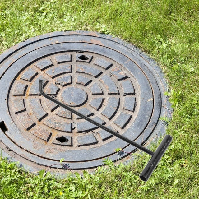 Manhole Hook Tool Lid Hook Lifter Sewer 30'' Versatile Lifting - View #7