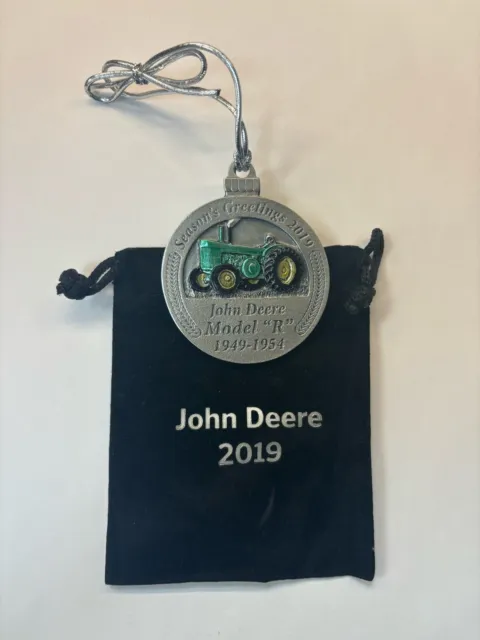 2019 John Deere Pewter Christmas Ornament - #24 in series collectible Model "R"