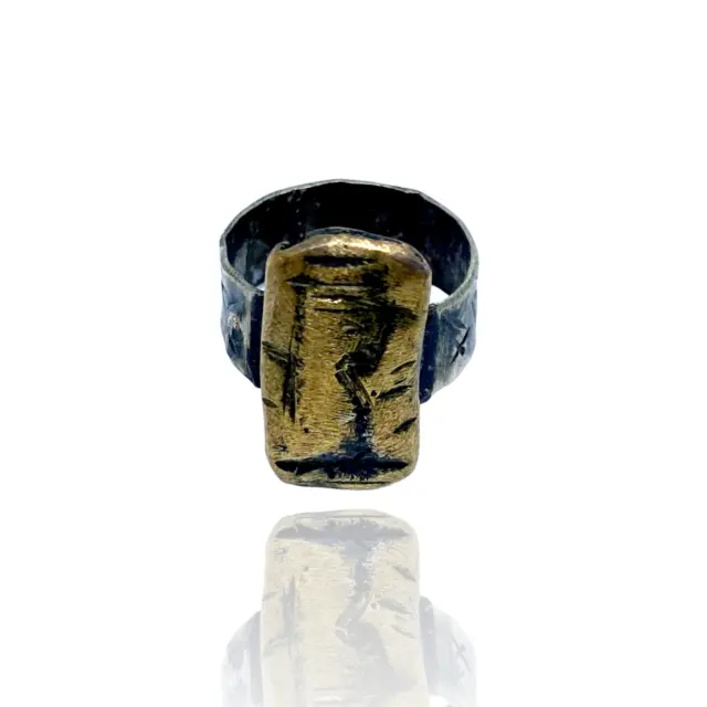 Ancient Engraved Viking Ring Antique Kievan Rus Rare Artifact 8-12th century A.D