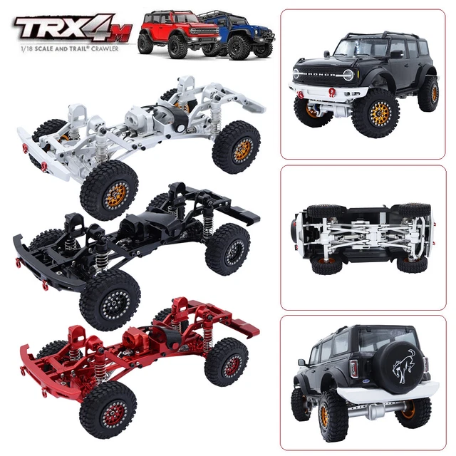Assi Anteriori/Posteriori In Alluminio CNC Per TRX4M 1/18 RC Crawler - Upgrade Esteso, Preassemblato