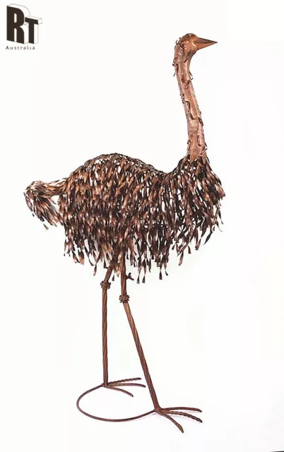 Vintage Style Standing Emu Bird Metal Ornament Home Garden Decor ZH12B868 2