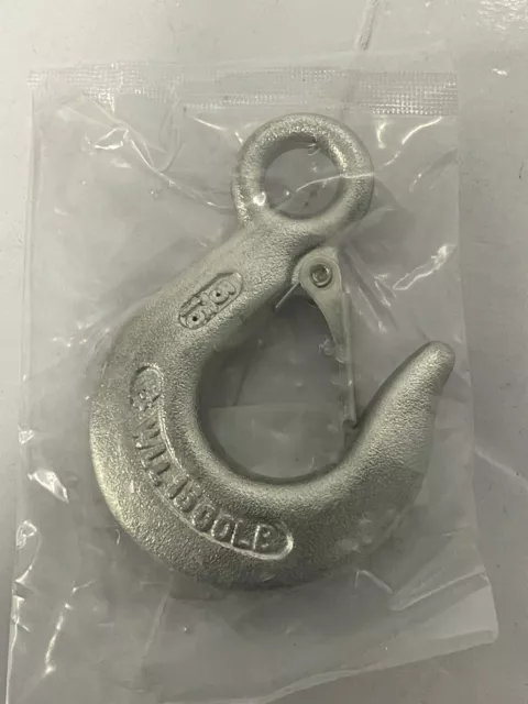 5/16" Marine Boat Eye Slip Hook WLL 1500 Lb Drop Forged Stainless Steel T316