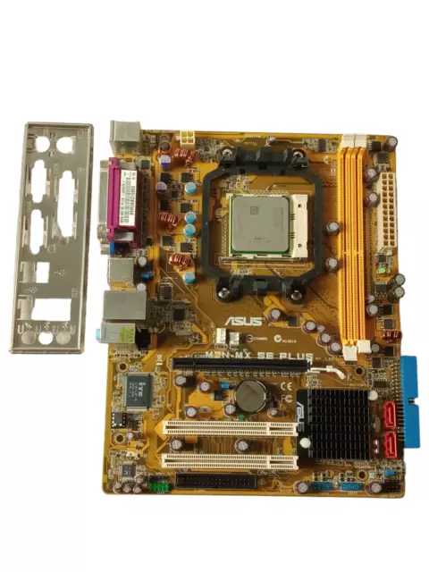 Asus M2N-MX SE Plus Rev. 2.02G Motherboard w/ Sempron SDH1150IAA3DE + I/O Shield