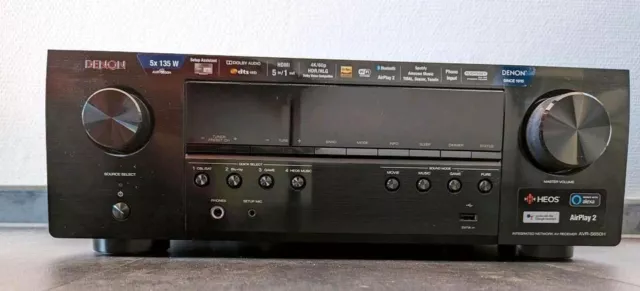 Denon AVR-S650H 5.2-Kanal AV-Receiver, 135 W pro Kanal u. immersivem Denon Sound