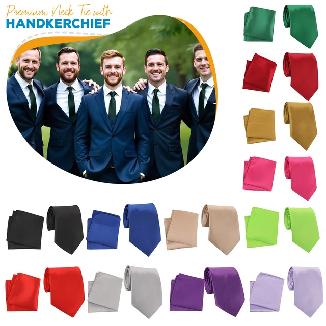 SET DE POCHETTE De Costume Et De Cravate Pour Anniversaire Mariage