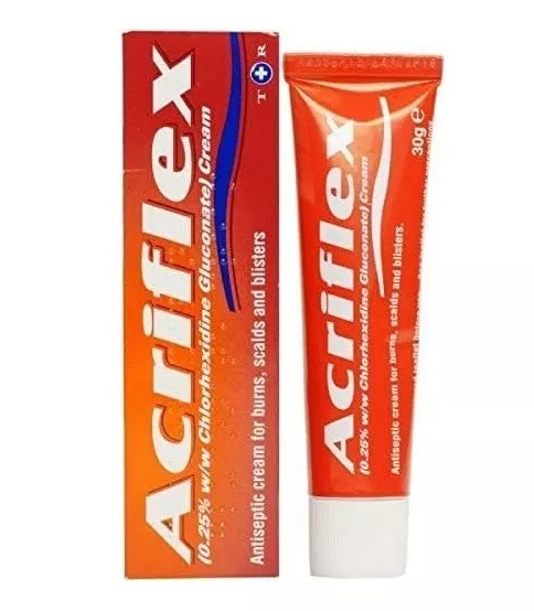 Acriflex Antiseptic Cream - 30g FOR BURNS, SCALDS & BLISTERS