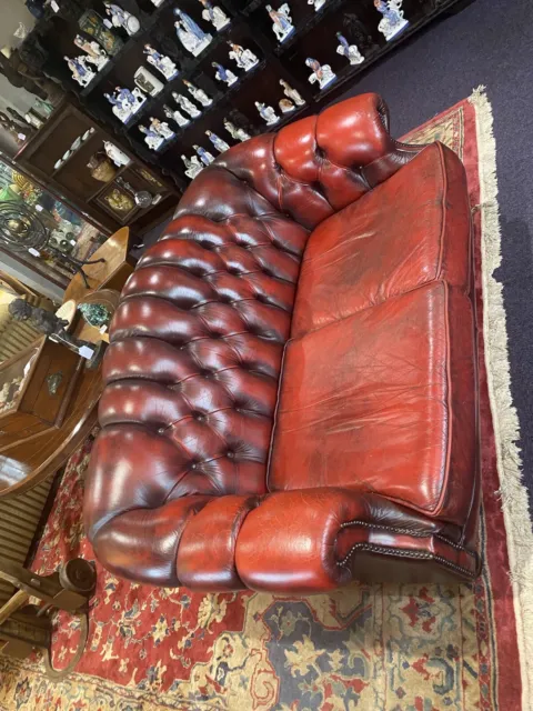 chesterfield sofa leather Two Seater