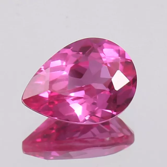 AAA Quality Natural Flawless Ceylon Pink Sapphire Loose Pear Gemstone Cut 10x7MM