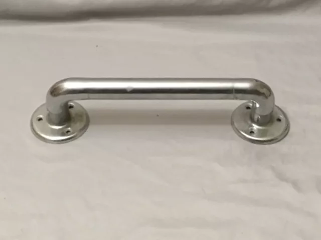 Vtg 12" Heavy Duty Industrial Chrome Brass Bathtub Shower Old Grab Bar 301-20E
