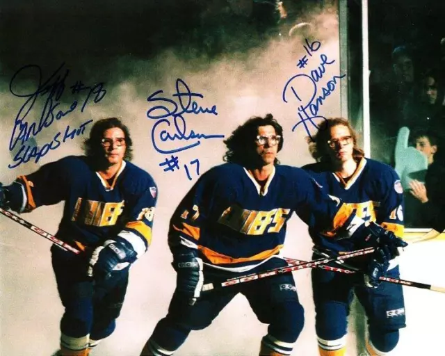 REPRINT -  HANSON BROTHERS Charlestown Chiefs  8 x 10 Photo Poster RP Man Cave