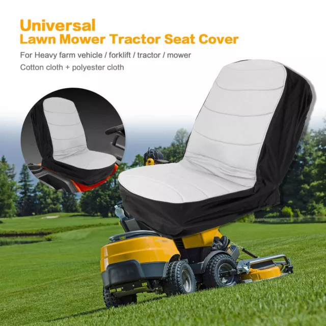 Riding Lawn Mower Seat Cover, Heavy Duty 600D Polyester Oxford Tractor Seat  Cover with Padded Cushion Surface, Durable Waterproof Seat Cover Fits