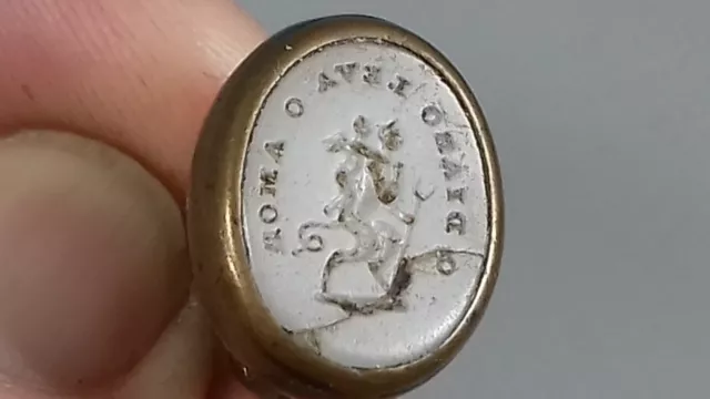 Antique Georgian Hardstone Intaglio Fob Seal Af