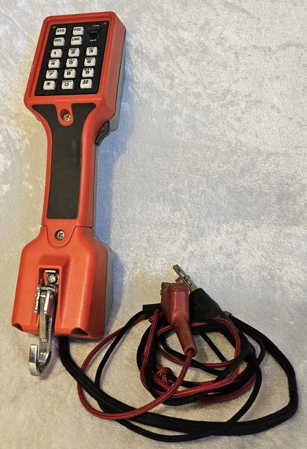 Harris Dracon TS22L Lineman's Handset Telephone Line Analyzer Test Butt Set