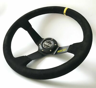 350mm in pelle scamosciata DEEP DISH alla deriva volante sportivo adatto per NGR HUB 4RL 