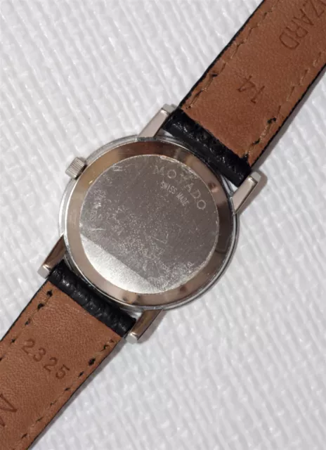 MOVADO Museum Classico Orologio Lusso da Donna Argento con Cinturino in Pelle di Lucertola Nera 7
