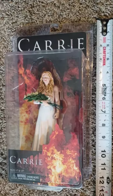 Carrie NECA Reel Toys 2013 Prom Dress 7" Horror Movie Action Figure Damaged Box