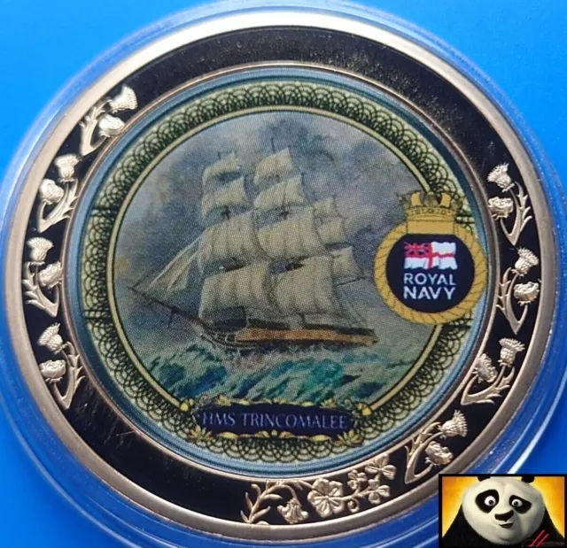 2020 Ships of the Royal Navy HMS TRINCOMALEE 40mm Commemorative Coin Medal