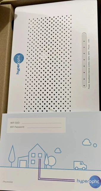 HYPEROPTIC ZTE ZXHN H298A Home Gateway Router Fibre Modem - New