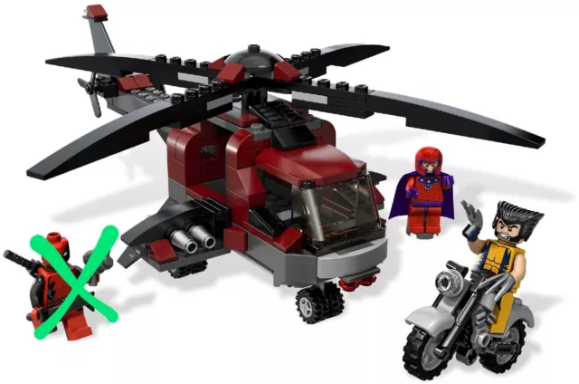 Lego Deadpool Wolverine’s Chopper Showdown 6866 *RePlay Parts Guaranteed