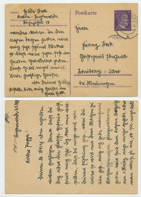 106765 - Ganzsache P 299 - Berlin-Lichtenrade 25.2.1943 nach Memmingen