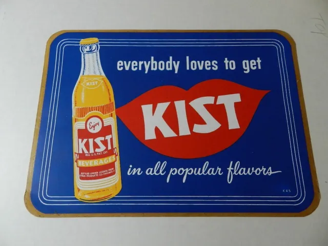 Vintage Advertising Decal- Kist Beverages- Vintage Drive-In- Vintage Diner