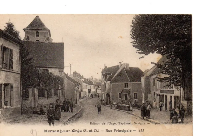 CPA de Morsang sur Orge (91 Essonne), Rue Principale, animée, années 1910