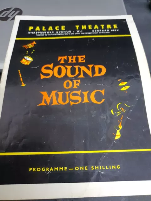 PALACE THEATRE LONDON Souvenir Programme the sound of music 1960's