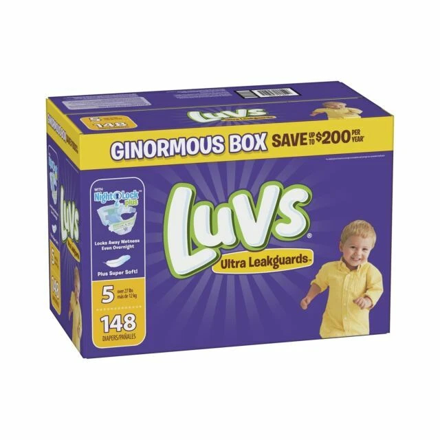 Diapers Size 5, 148 Count - Luvs Triple Leakguards Disposable Baby Diapers, ONE