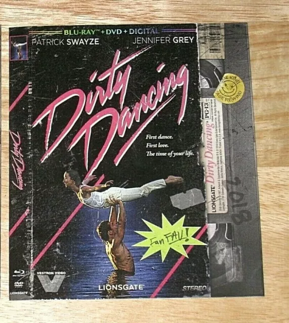 Dirty Dancing  Retro Vhs Blu ray slipcover