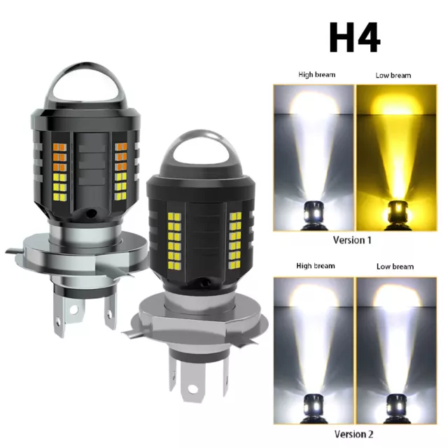 1Paar H4 Motorrad ATV Scheinwerfer Birnen Fern-/ Abblendlicht Glühlampe Canbus