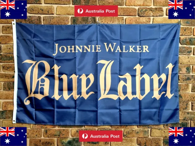 Johnnie Walker Blue Flag 150X90Cm New Banners Collectables Mancave Memorabilia