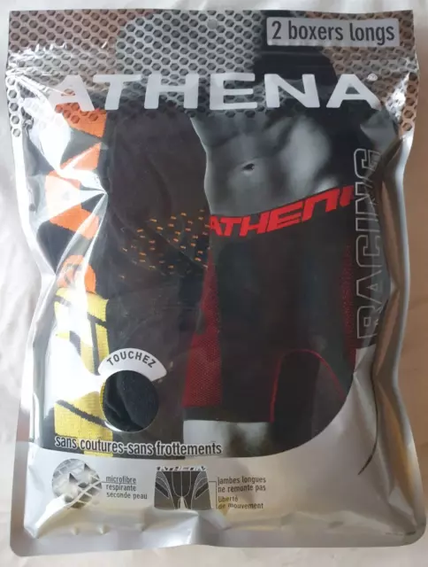 Lot de 3 boxers homme Training Athena Microfibre Noir-Noir-Noir