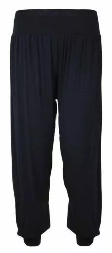 Donna Alibaba Largo Harem Leggings Pantaloni Lunghezza Intera 8-26