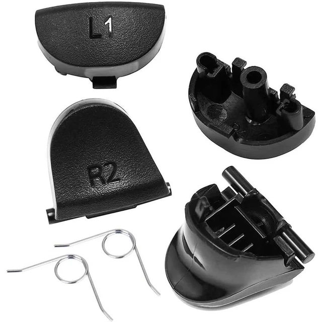 Dualshock 3 R2 KIT BOTONES GATILLOS R1 R2 L1 L2 y Muelles para Mando PS4 DualShock V1 ...