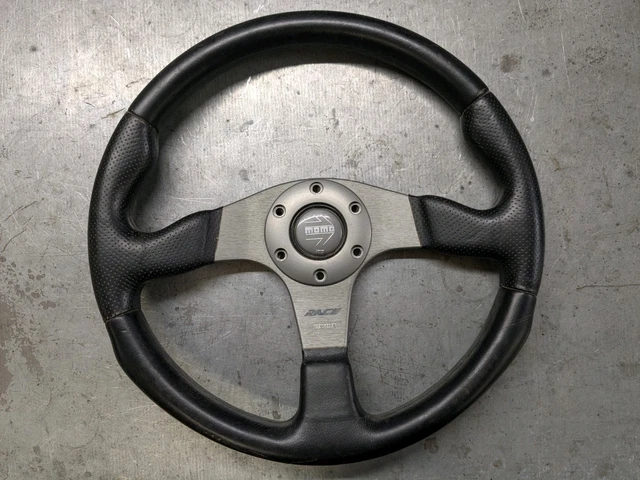 MOMO RACE TYP D35 Kba 70116 Genuine Leather Steering Wheel Dc2 Eg6