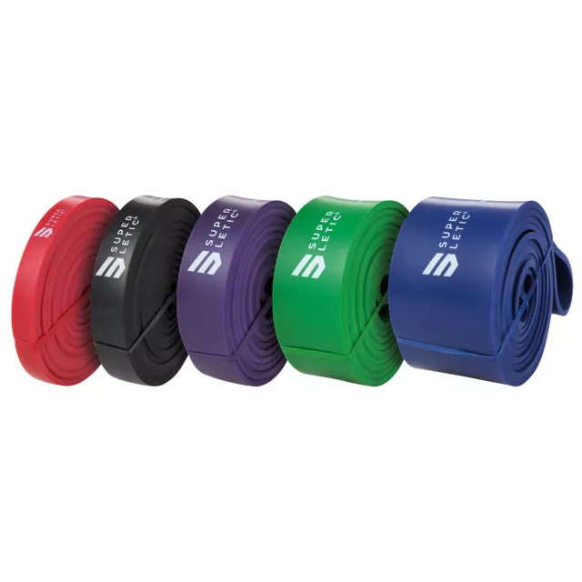 5x Widerstandsbänder resistance Bands set Fitness Workout 8-80kg 100 % Latex