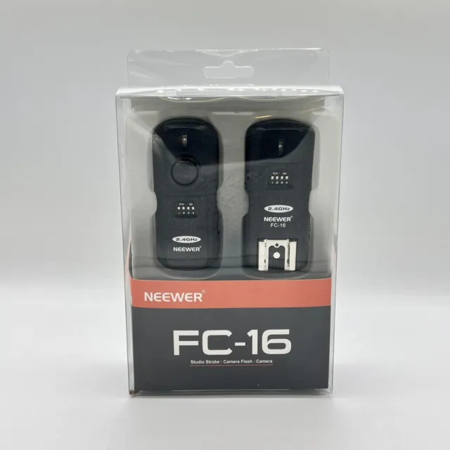Kit de disparo Neewer FC-16 2,4 GHz cámara flash para Canon