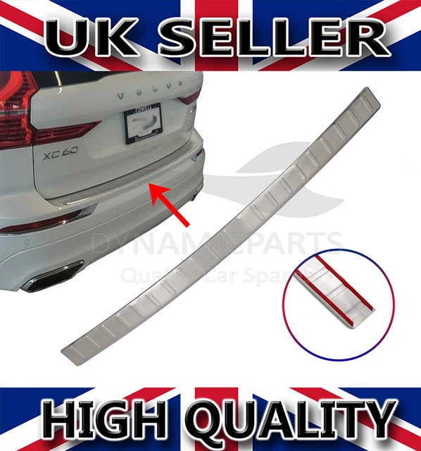 FOR VOLVO XC60 Chrome Rear Bumper Protector Scratch Guard S.steel 2018 ...