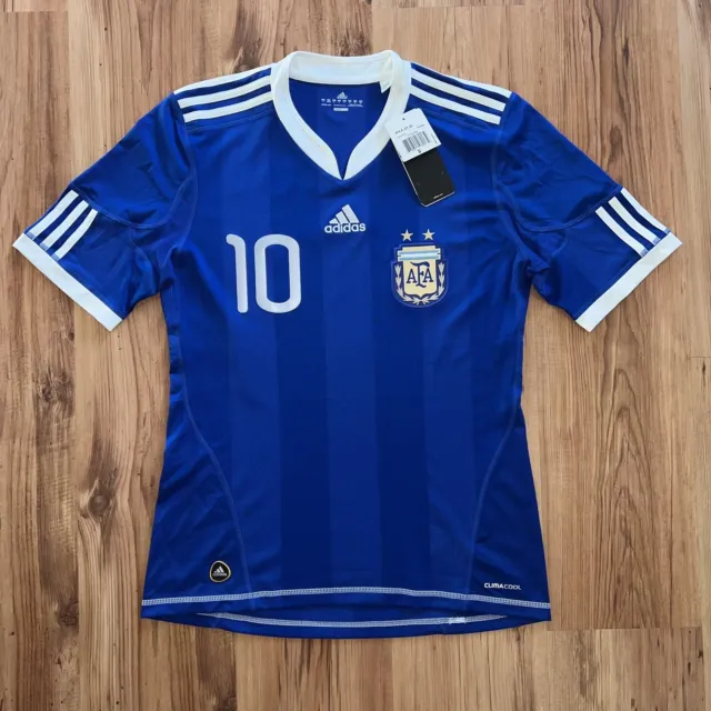 adidas ARGENTINA 2010/2011 Away Jersey MESSI #10 DEADSTOCK Sz SM