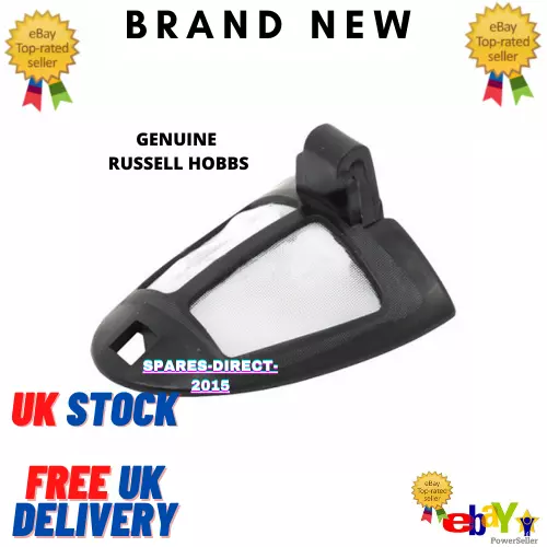 RUSSELL HOBBS 21674-70 Retro Kettle Mesh Spout Anti Scale Limescale Black Filter