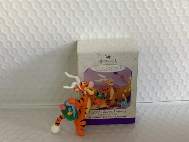 Hallmark Keepsake Ornament. Tiggerific Easter Delivery Winnie the Pooh 1999 Gift