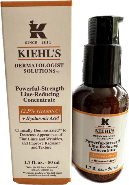 Kiehl's Powerful Strength Line Reducing Concentrate, 1.7oz, NEW, 8/24 Expiration