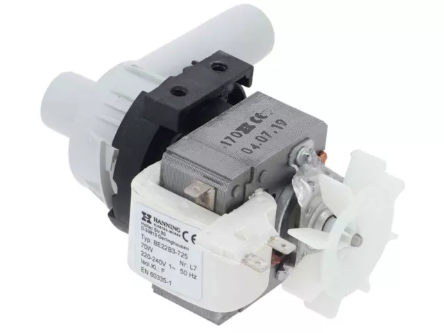 HANNING BE22B3-725 Drain Pump 80W WINTERHALTER 3102010 Dishwasher Glasswasher