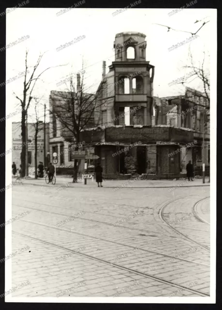 Foto-Lübeck-Gebäude-Architektur-Kriegszerstörung-Ruinen-1940er Jahre-114