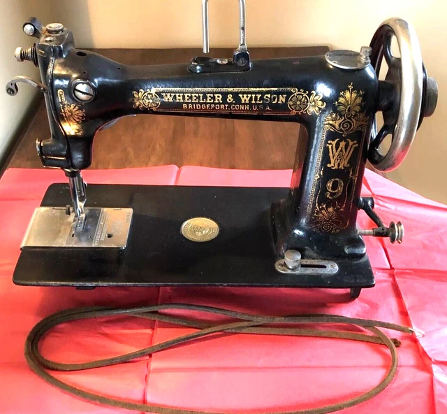 Wheeler And Wilson W9 Antique Treadle Sewing Machine Ca 1895